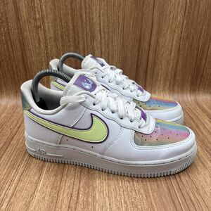 Nike Iridescent White and Purple Sneakers
